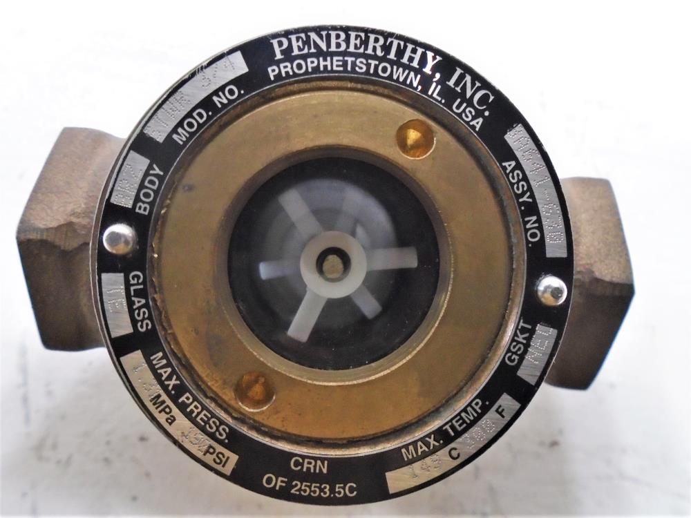 Penberthy 3/4" NPT Sight Flow Indicator with Rotator STWR, Bronze